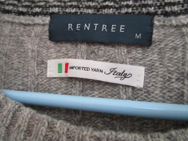 RENTREE ��80% �ێ�Z�[�^�[ �O���[ �����YM �P�[�u���҂� ���i �̎ʐ^3