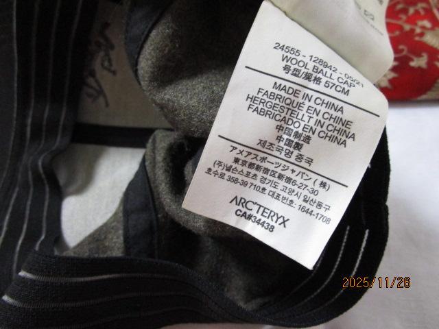 ���� ARC'TERYX �A�[�N�e���N�X Wool Ball Cap �E�[���L���b�v �o�[�h���S�h�J �J�[�L 57cm �̎ʐ^9