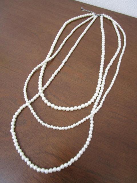 �z���C�g�p�[�� 3�A�����O�l�b�N���X 4/5/6mm�� �C�~�e�[�V���� �̎ʐ^1