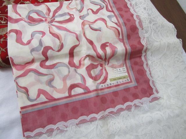 PERRY ELLIS ���[�X�t�� ���G�|�� �s���N�n ���g�p 68cm ���{���� �̎ʐ^5