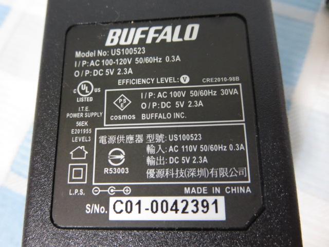 BUFFALO AC�A�_�v�^ US100523 DC5V2.3A �̎ʐ^2