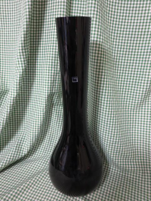 clay 黒ガラス大花瓶 フラワーベース(FZ-2676)