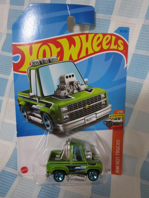 Hot Wheels �z�b�g�E�B�[�� TOON'D '83 CHEVY SILVERADO �O���[�� HNJ89-M910D �̎ʐ^1