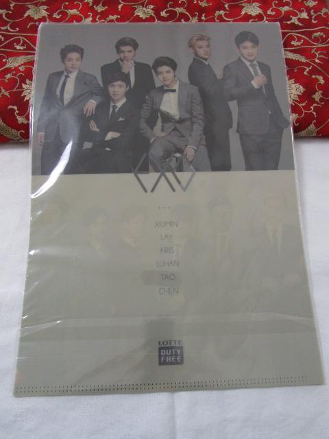 LOTTE �N���A�t�@�C�� 2���Z�b�g DUTY FREE��EXO ���`�����E�O���\�N �̎ʐ^2