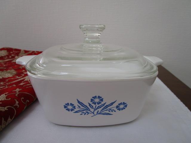 �R�[�j���O�E�F�A CORNING WARE 700ml P-43-B �K���X�W�t�� �L���Z���[�� ����� �R�[���t�����[�E�u���[ �̎ʐ^1