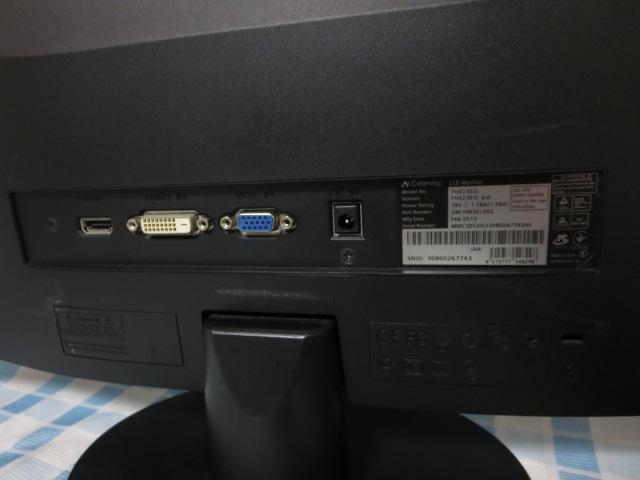 Gateway 23.0�C���`���C�h�t���f�B�X�v���C FHX2303L/TFT/1920x1080/VGA,DVI,HDMI �̎ʐ^7