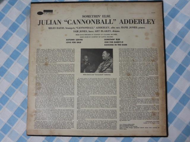 LP Somethin' Else JULIAN CANNONBALL ADDERLEY BLUE NOTE BLP1595 BST81595 ̎ʐ^2