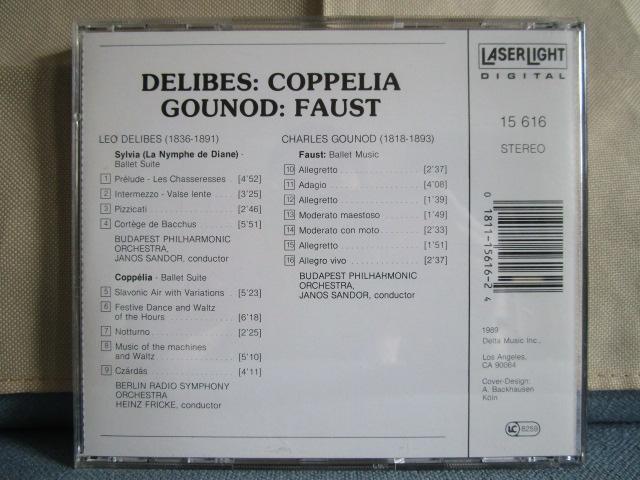 CD DELIBES:COPPELIA GOUNOD:FAUST LAA ̎ʐ^2