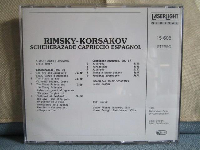 CD XL[ERTmt VFGU[hXyCz RIMSKY KORSAKOV SCHEHERAZADE CAPRICCIO ESPAGNOL hCcA ̎ʐ^2