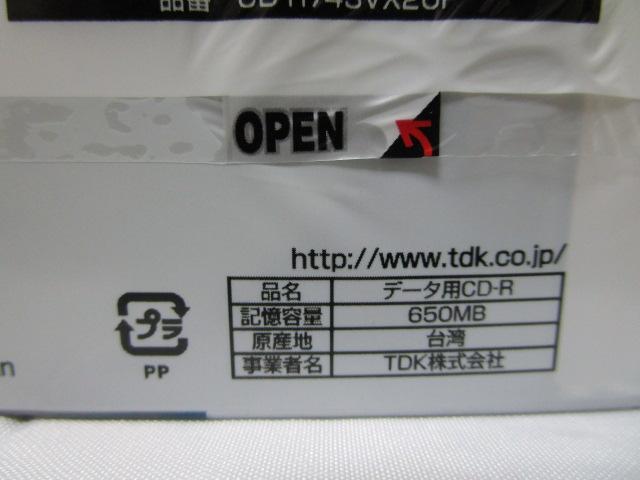 TDK CD-R74SVF 650MB Vo[o[W 16{L^Ή 20 ̎ʐ^4