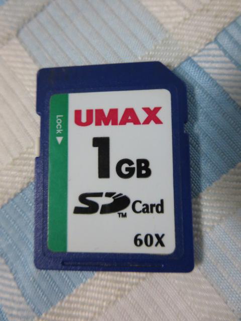 UMAX SD[J[h 1GB 60X ̎ʐ^1