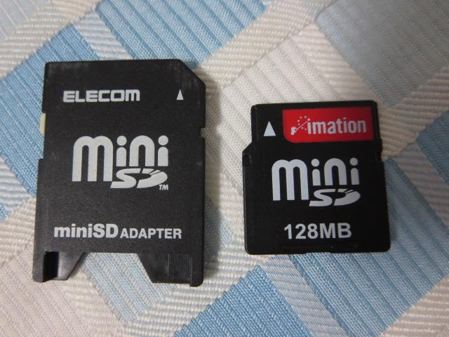 imation miniSD�������J�[�h 128MB/�A�_�v�^�t �̎ʐ^1
