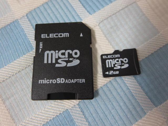 ELECOM microSD�������[�J�[�h 2GB �A�_�v�^�t �̎ʐ^1